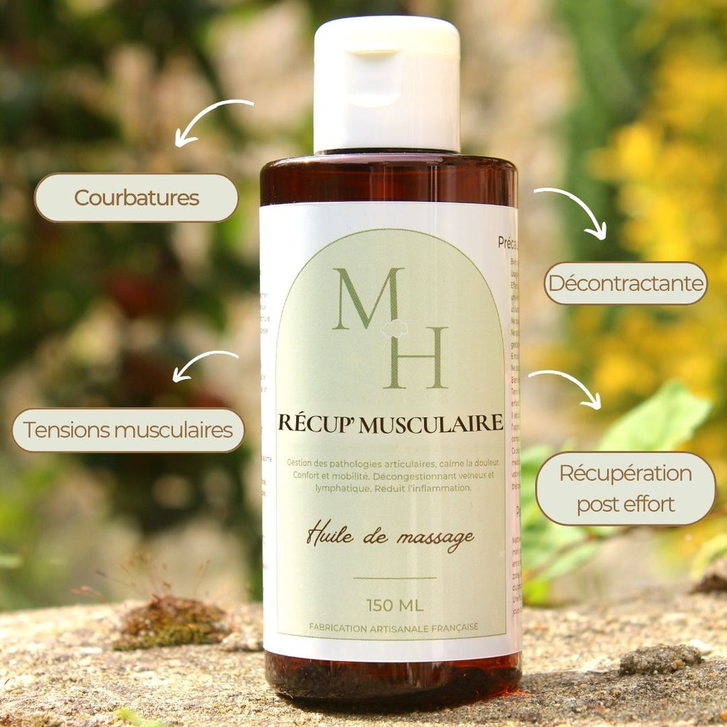Récup' musculaire - huile de massage - Mellow Horses