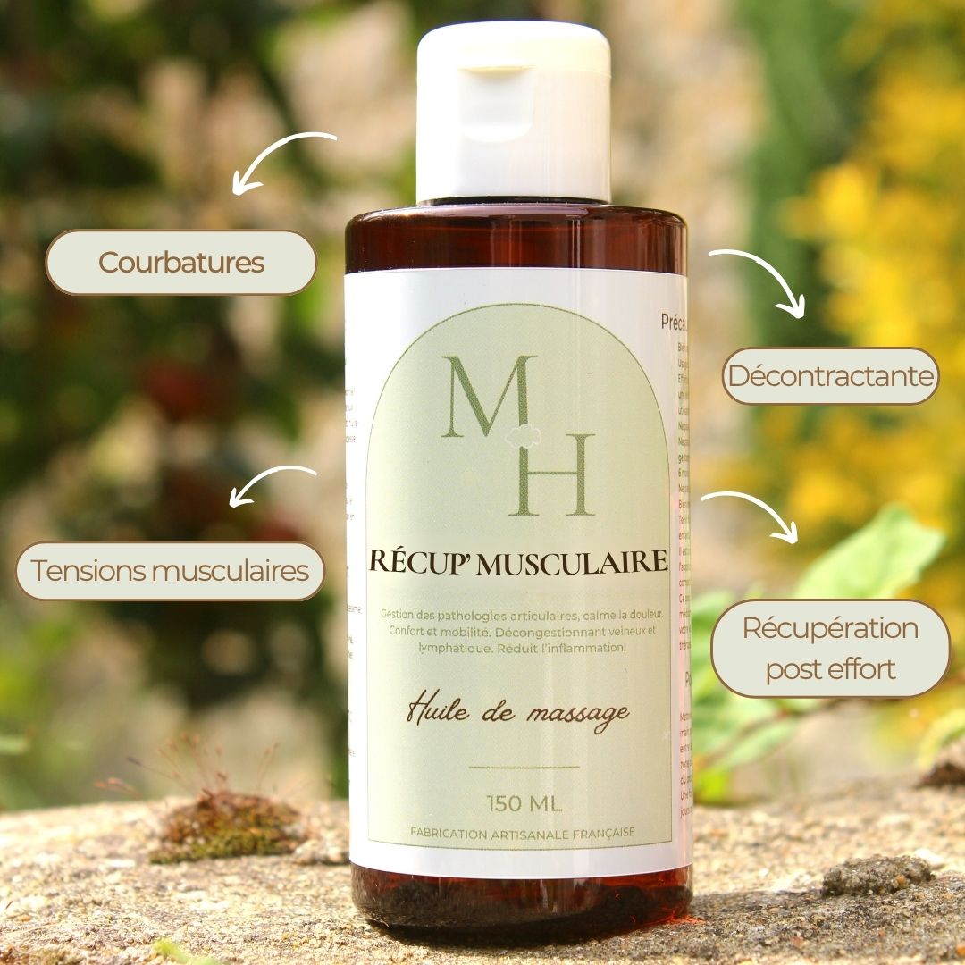 Récup' musculaire - huile de massage - Mellow Horses