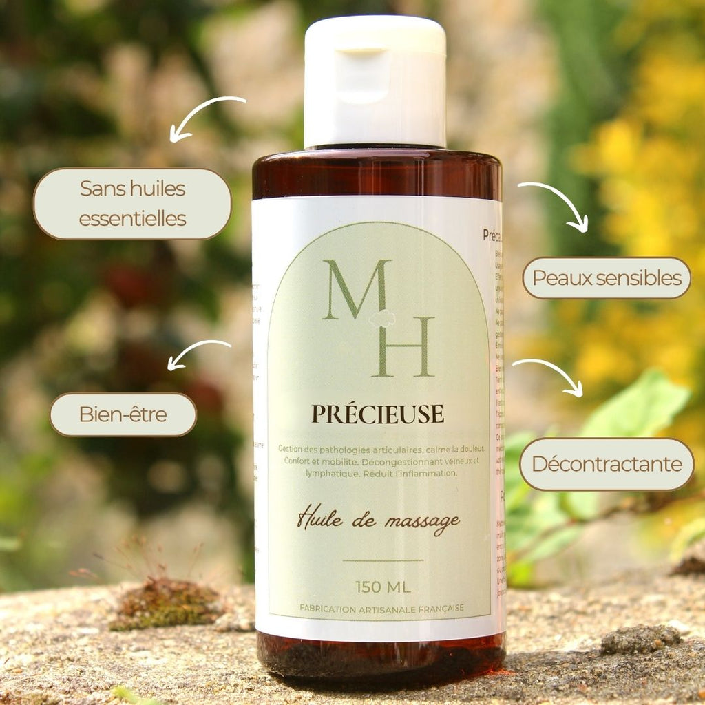 Précieuse - Huile de massage sans HE - Mellow Horses