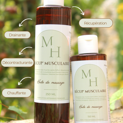 ☁ Récup' musculaire - huile de massage - Mellow Horses