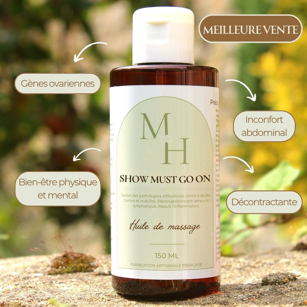 Show must go on - Huile de massage tout en un - Mellow Horses
